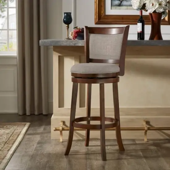 29" Piacenza Swivel Barstool Smoke - Inspire Q image {4}