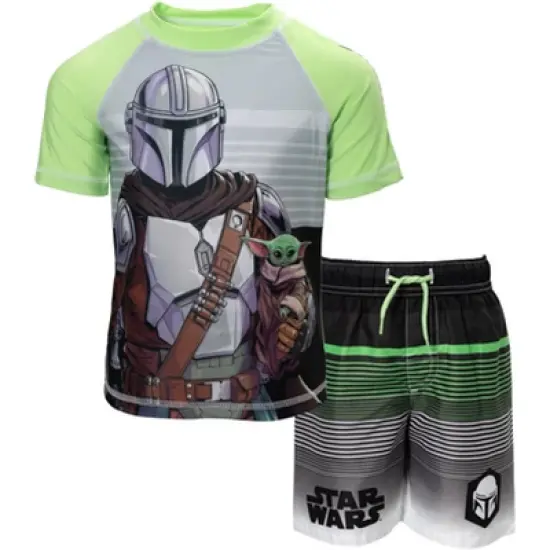 Star Wars Rash Guard and Swim Trunks Outfit Set Little Kid image {8}