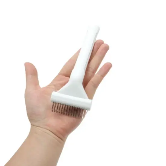 Unique Bargains Deshedding Brush for Cats White 1 Pc image {5}