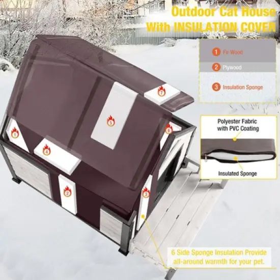 Aivituvin Insulated Dog House with Liner Inside| Iron Frame-AIR80/81/87-IN image {6}