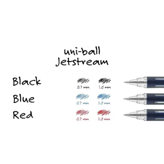 uni-ball JETSTREAM Rollerball Pen Fine Point Black Ink 598870 image {6}