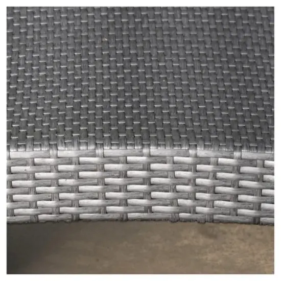 Toscana Set of 2 Wicker Patio Chaise Lounge - Gray - Christopher Knight Home image {2}