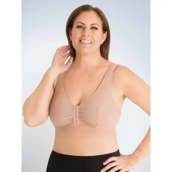 Leading Lady The Meryl - Cotton Front-Closure Comfort & Sleep Bra image {10}