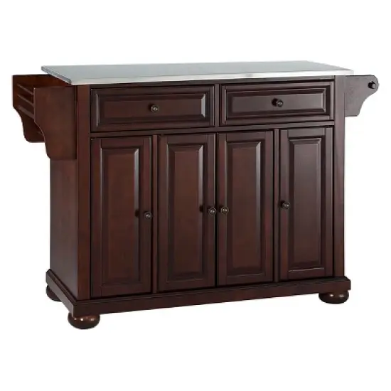Alexandria Stainless Steel Top Kitchen Island - Crosley image {1}