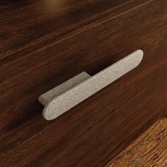 Radial Lateral File Cabinet with Drawer and Open Shelves Umber Wood - Sauder image {4}