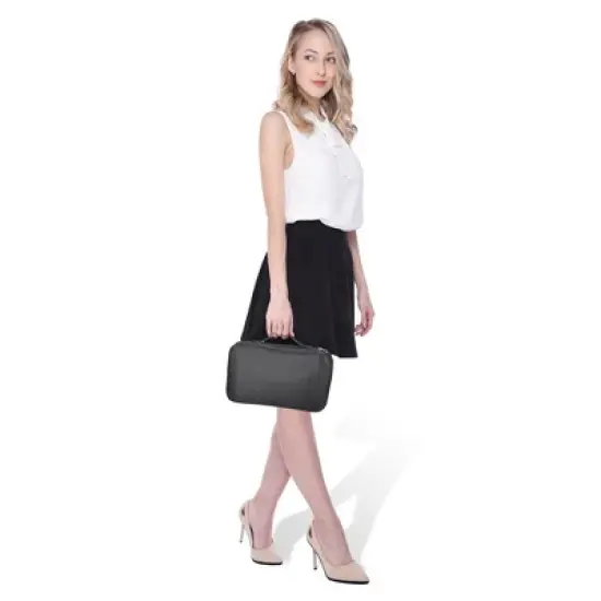 Byootique Portable Multi Brush Holder Makeup Bag Cosmetic Organizer Polyester Storage Travel Case with Belt Strap (Only Bag) image {5}