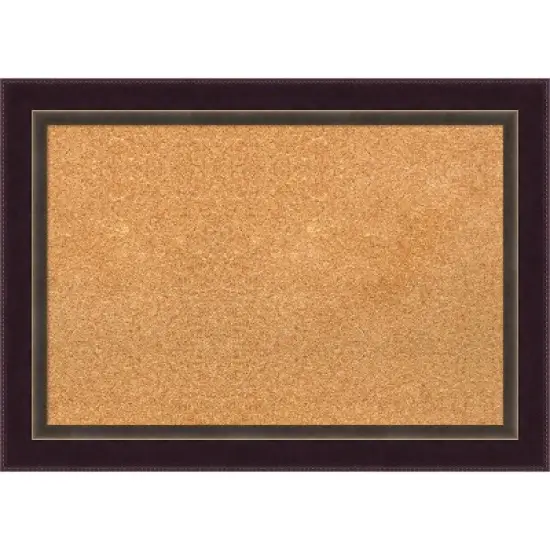 Amanti Art Signore Bronze Wood Framed Corkboard, Natural Cork image {9}