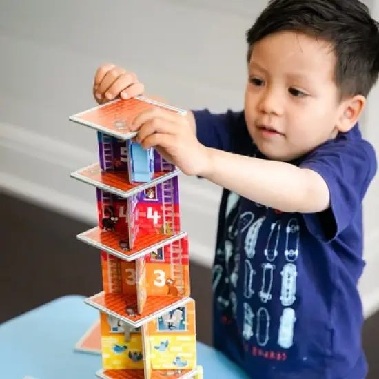 HABA My Very First Games Rhino Hero Junior Cooperative Stacking & Matching Game image {11}