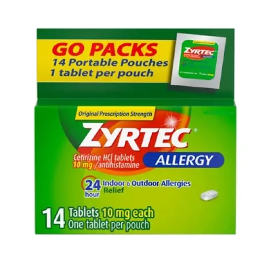 Zyrtec 24 Hour Allergy Relief Tablets - Cetirizine HCl image {6}