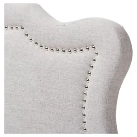 Queen Avery Modern and Contemporary Fabric Headboard Gray - Baxton Studio image {2}