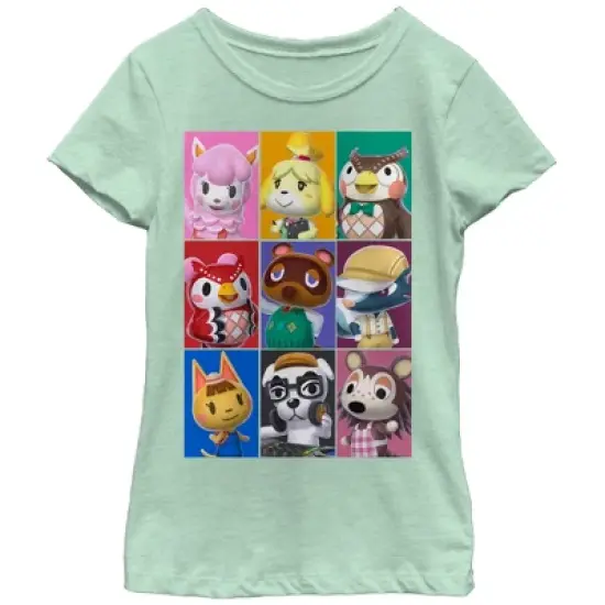 Girl's Nintendo Animal Crossing Characters T-Shirt image {2}