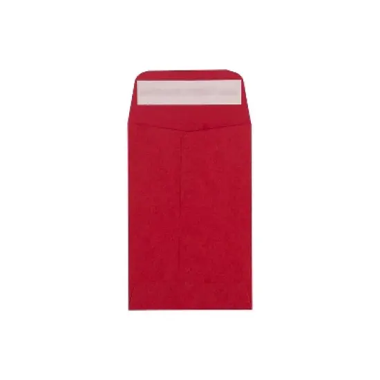LUX #4 Coin Envelopes (3 x 4 1/2) - Ruby Red 50/Pack 80lb. Ruby Red (LUX-4CO-18-50) image {5}