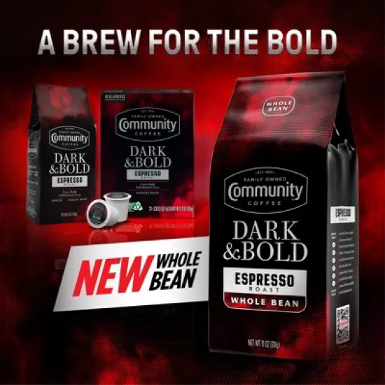 Community Coffee Dark & Bold Premium Dark Roast Ground Coffee - 12oz image {2}