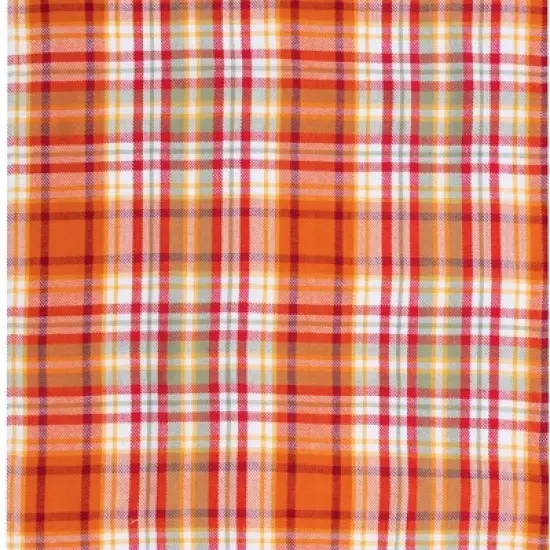 C&F Home Briar Plaid Handwoven 100% Cotton Fall Kitchen Dishtowel image {5}