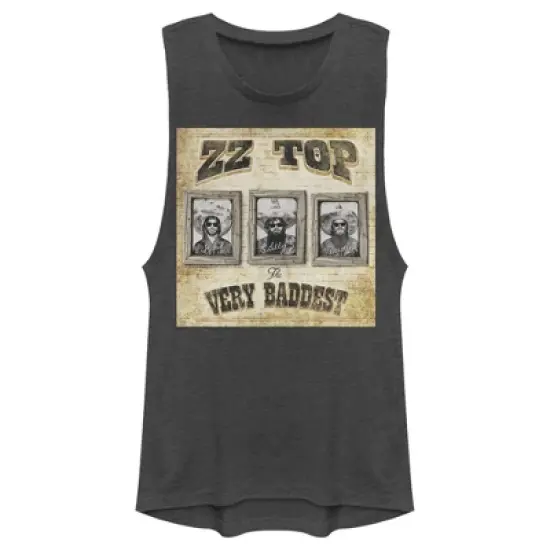 Junior's ZZ TOP The Very Baddest Festival Muscle Tee image {3}