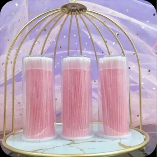 VEYES 100PCS Cotton Swabs Disposable Micro Applicators Brush for Makeup and Personal Care Cosmetic Brush Micro Swabs for Eyelash Extensions image {1}