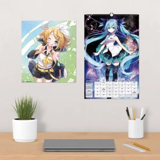 Trends International Inc. 2023-24 Wall Calendar 17"x11" Hatsune Miku image {5}