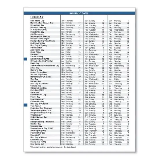 Earthscapes Recycled Ruled Monthly Planner, Landscapes Color Photos, 11 x 8.5, Black Cover, 14-Month: Dec 2025 to Jan 2027 image {3}