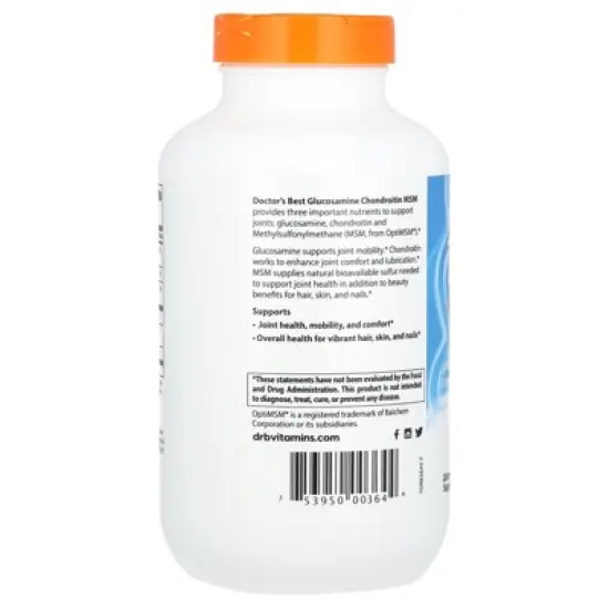 Doctor's Best Glucosamine Chondroitin MSM, 360 Veggie Capsules image {2}