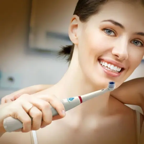 Pursonic Oscilatting electric Rechargeable Toothbrush W/ BONUS 12 Brusheads 2 Tongue cleaners, 2 interdental brush heads and 2 floss holders image {2}