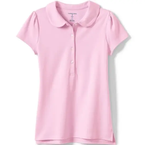 Lands' End Girls Short Sleeve Peter Pan Collar Polo Shirt image {4}