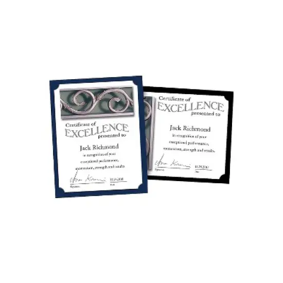 Southworth Certificate Holders 8.5" x 11" Navy Blue 10/Pack (PF8) image {1}