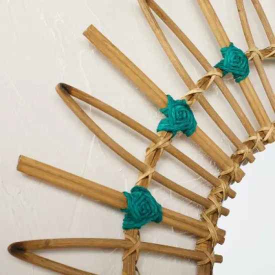 30" Dia Rattan Mirror with Cotton Cord - Opalhouse&trade; designed with Jungalow&trade; image {2}