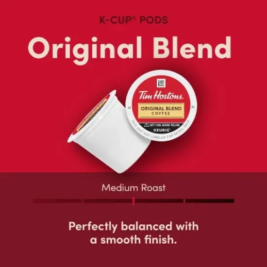 Tim Hortons Original Blend Medium Roast Keurig K-Cup Coffee Pods - 48ct image {1}