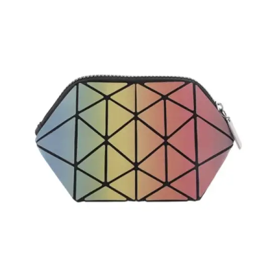 Unique Bargains Women's Geometric Shell Makeup Bag 1 Pc image {3}