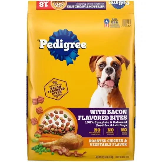 Pedigree Roasted Chicken Flavor with Bacon Bites Adult Dry Dog Food image {14}