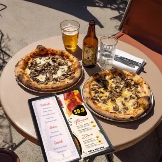 WeChef 30 Pcs Menu Covers 8.5x14" 3 Page 6 View & 4.25x14" Half Page Wine List image {7}