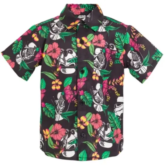Star Wars Stormtrooper Darth Vader Hawaiian Button Down Shirt Little Kid to Big Kid  image {10}