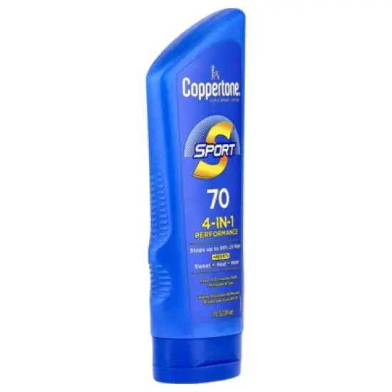 Coppertone Sport, Sunscreen Lotion, 4-In-1 Performance, SPF 70, 7 fl oz (207 ml) image {3}