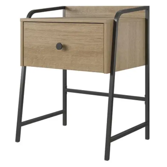 Bushwick Nightstand with Drawer Natural - Novogratz image {4}