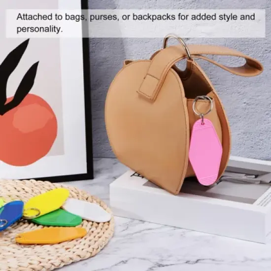 Unique Bargains Blank Vintage Motel Hotel Keychains Key Tag 24 Pcs image {5}