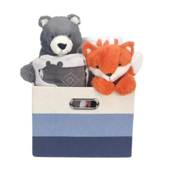 Lambs & Ivy Blue 5-Piece Baby Gift Basket for Baby Shower/Newborn Welcome Home image {2}