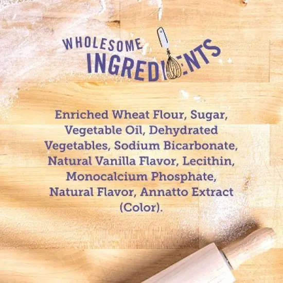 Three Dog Bakery Birthday Cake Lick 'n Crunch Vanilla Flavor Dog Treats - 13oz image {2}