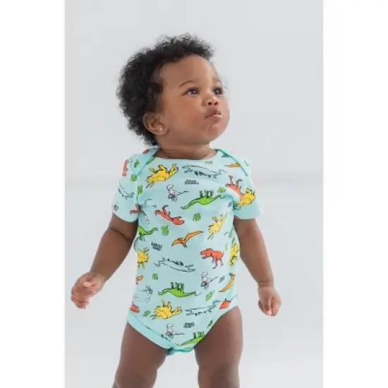 Jurassic World Jurassic World Dinosaur Baby 4 Pack Bodysuits Newborn to Infant  image {3}