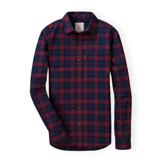 Hope & Henry Mens' Brushed Flannel Button Down Shirt image {4}