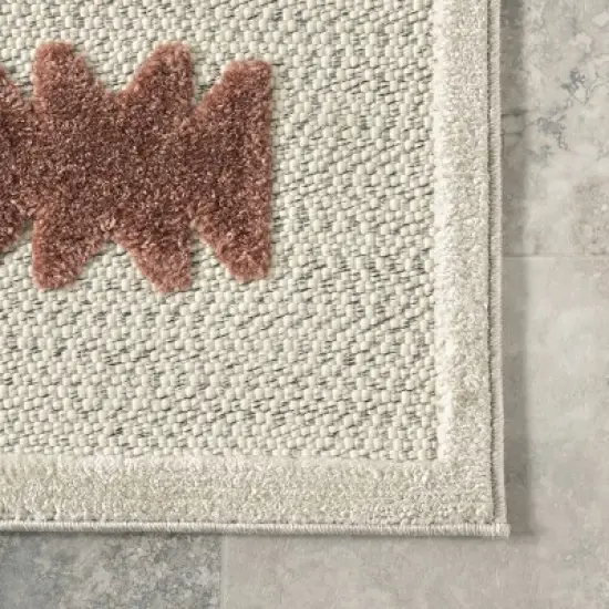 nuLOOM Valen Raised Geometric Indoor/Outdoor Patio Area Rug image {4}