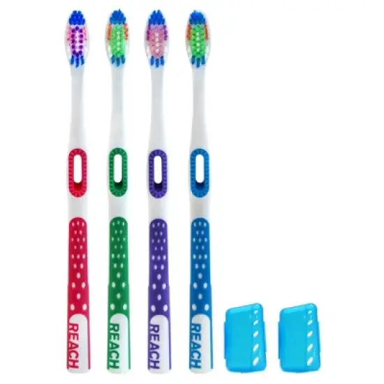 Reach Ultraclean Toothbrushes With Caps Soft - 4 EA image {4}