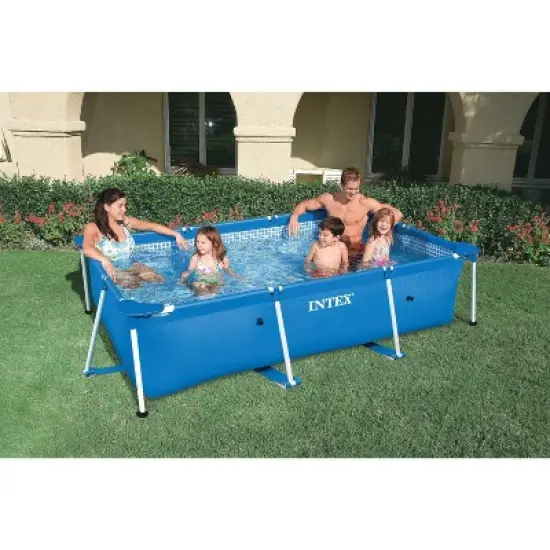 Frame Above Ground Baby Splash Swimming Pool Bundled w/ Intex Filter Pump image {2}