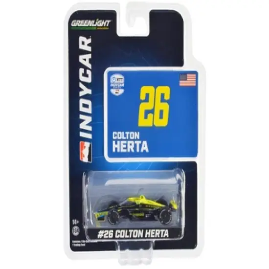 Dallara IndyCar #26 Colton Herta "Gainbridge" Andretti Autosport "NTT IndyCar Series" 2023 1/64 Diecast Model Car by Greenlight image {2}