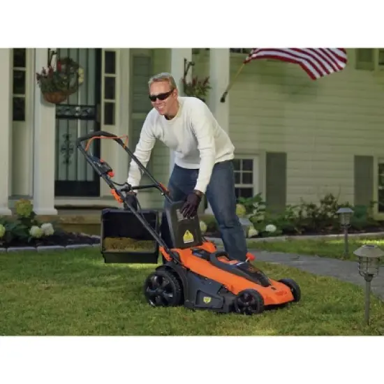 Black & Decker CM2043C 40V MAX Brushed Lithium-Ion 20 in. Cordless Lawn Mower Kit with (2) Batteries (2 Ah) image {3}