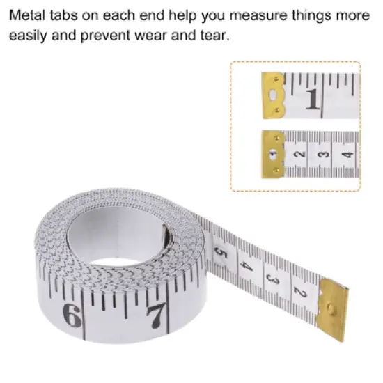 Unique Bargains Plastic Soft Flexible Tailor Ruler 300cm/118" 5 Pcs image {4}