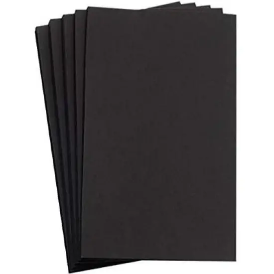 Hamilco 11x17 Black Cardstock Paper 80 lb Cover Card Stock 25 Pack image {5}