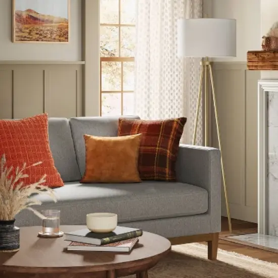 Washed Cotton Velvet Throw Pillow - Threshold&trade; image {1}