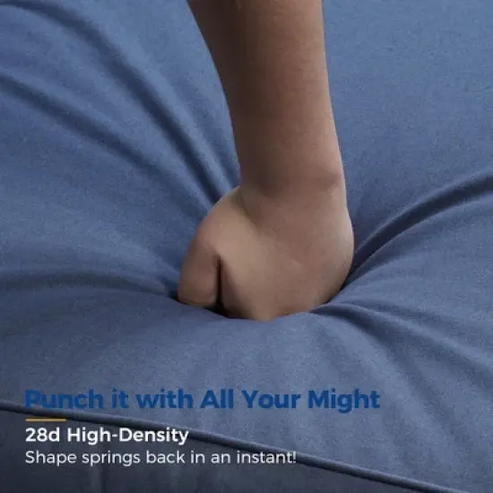 Heynemo Aluminum Outdoor Patio Furniture Set, Outdoor Sectional Metal Sofa with 5'' Cushion and Coffee Table for Balcony, Garden image {4}