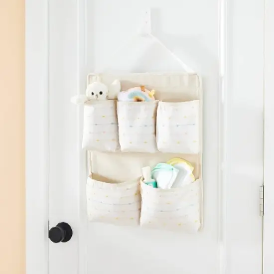 Wall Hanging Storage with Slub Stitching - Cream - Cloud Island&trade; image {1}