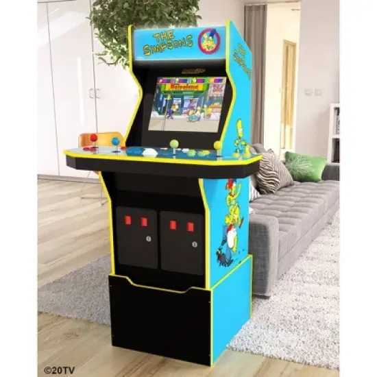 Arcade1Up The Simpsons Home Arcade with Riser and Stool image {7}